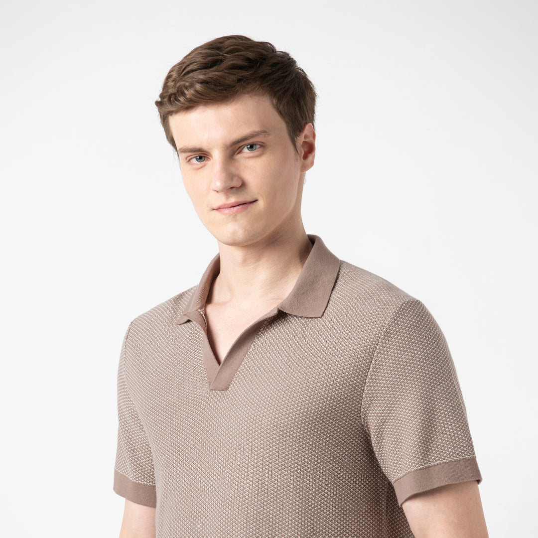Honeycomb Sweater Polo