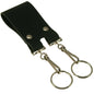 Leather Belt Key Holder Double Hooks Standard Duty - Riveted