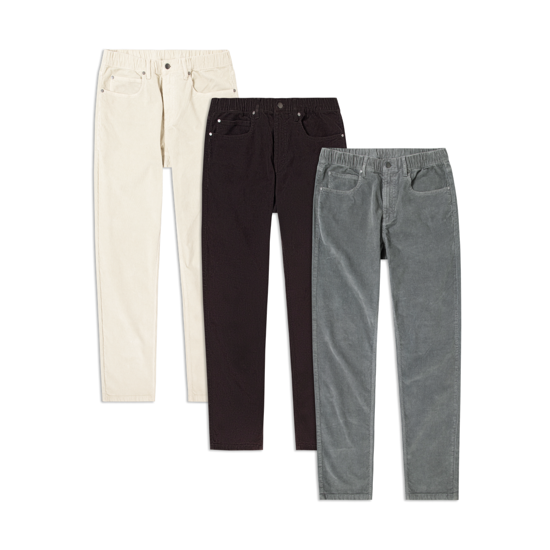 Corduroy 5-Pocket Pant 3 Pack