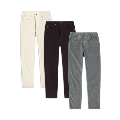 Corduroy 5-Pocket Pant 3 Pack
