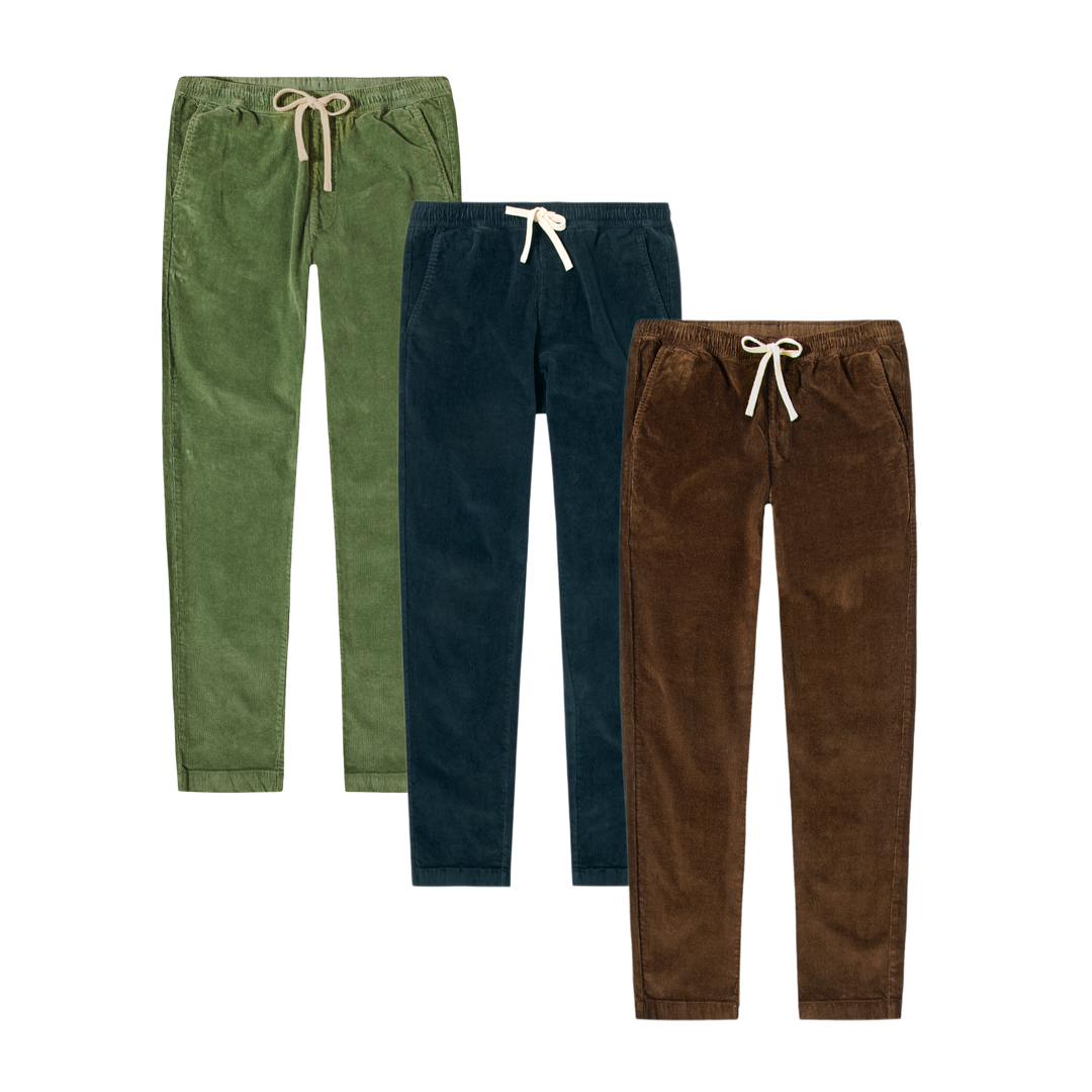 Corduroy Easy Pant 3 Pack