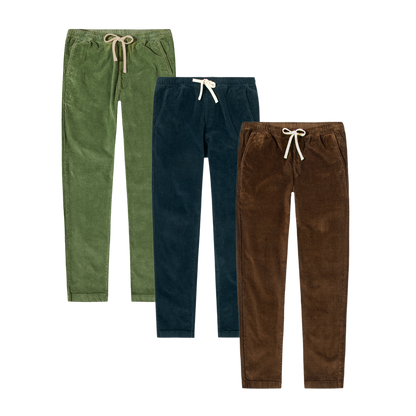 Corduroy Easy Pant 3 Pack