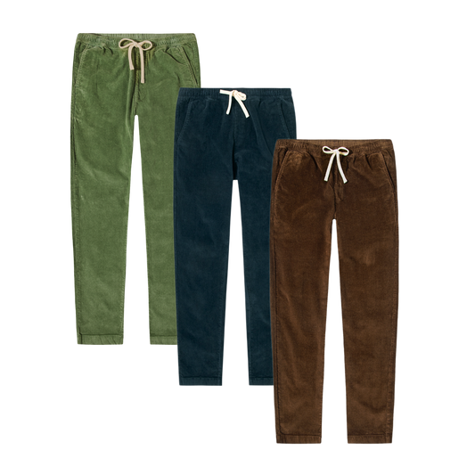 Corduroy Easy Pant 3 Pack