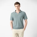 Diamond Knit Sweater Polo