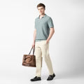 Diamond Knit Sweater Polo