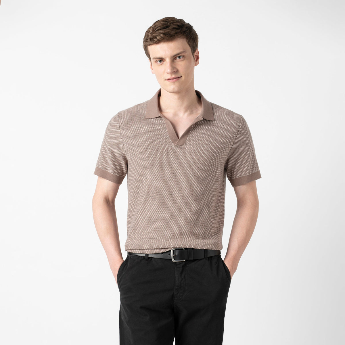 Honeycomb Sweater Polo