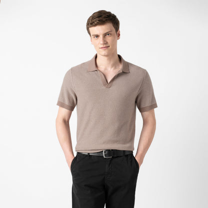 Honeycomb Sweater Polo