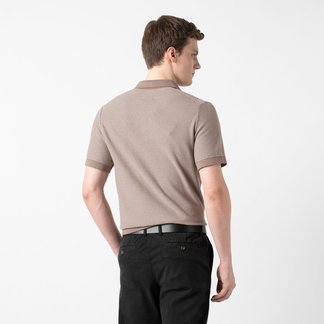 Honeycomb Sweater Polo