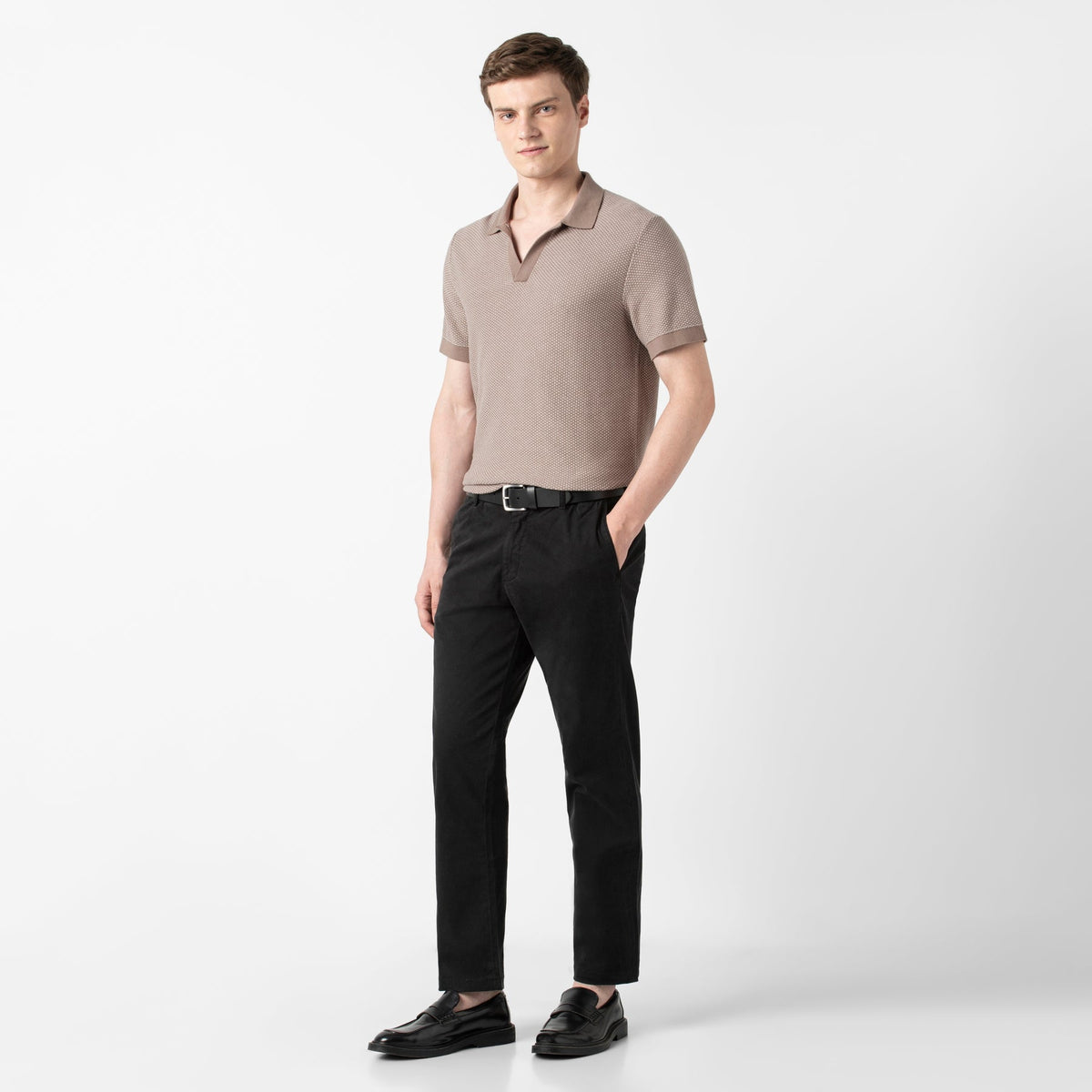 Honeycomb Sweater Polo