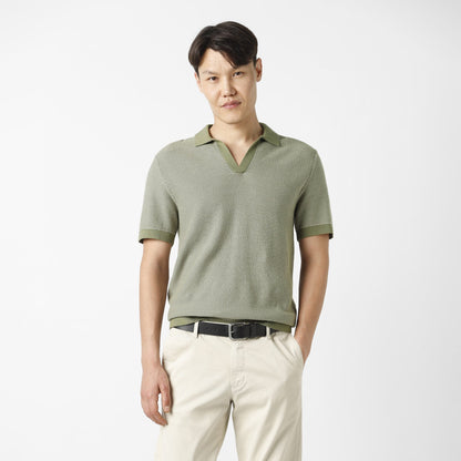 Honeycomb Sweater Polo