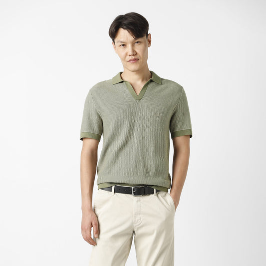 Honeycomb Sweater Polo