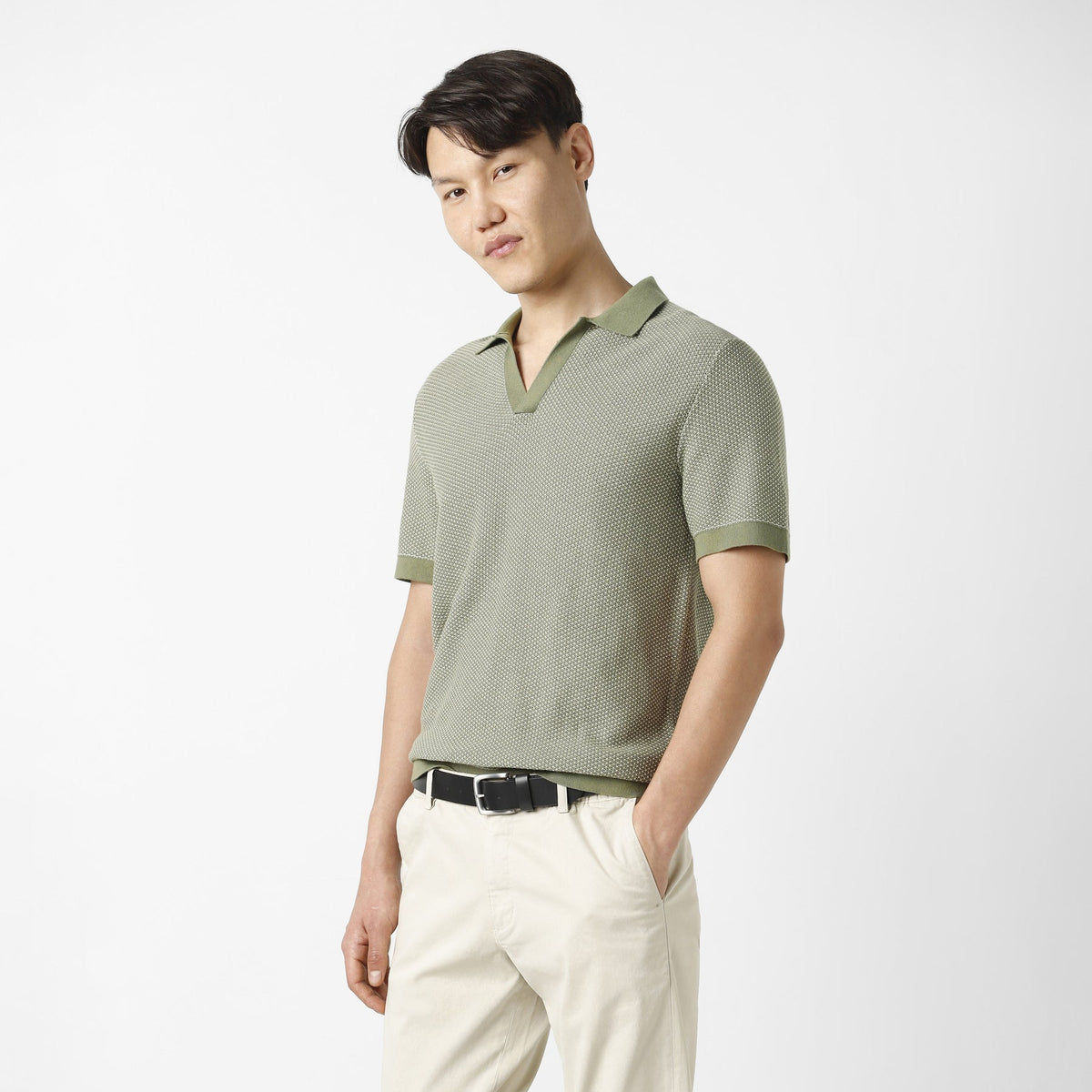 Honeycomb Sweater Polo