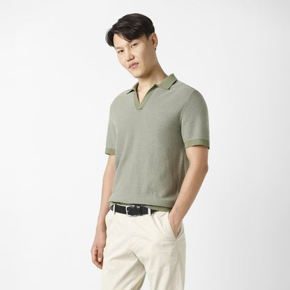 Honeycomb Sweater Polo