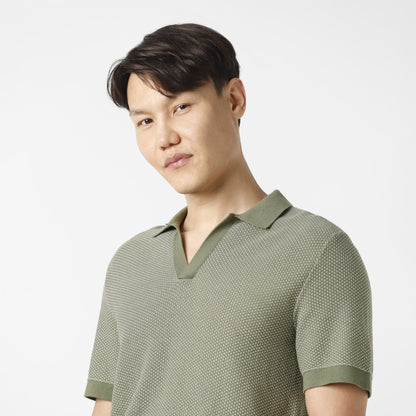 Honeycomb Sweater Polo