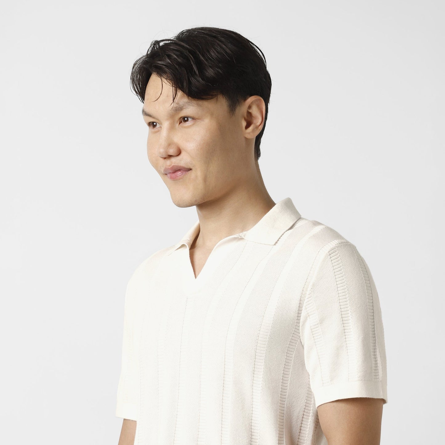 Ladder Knit Sweater Polo
