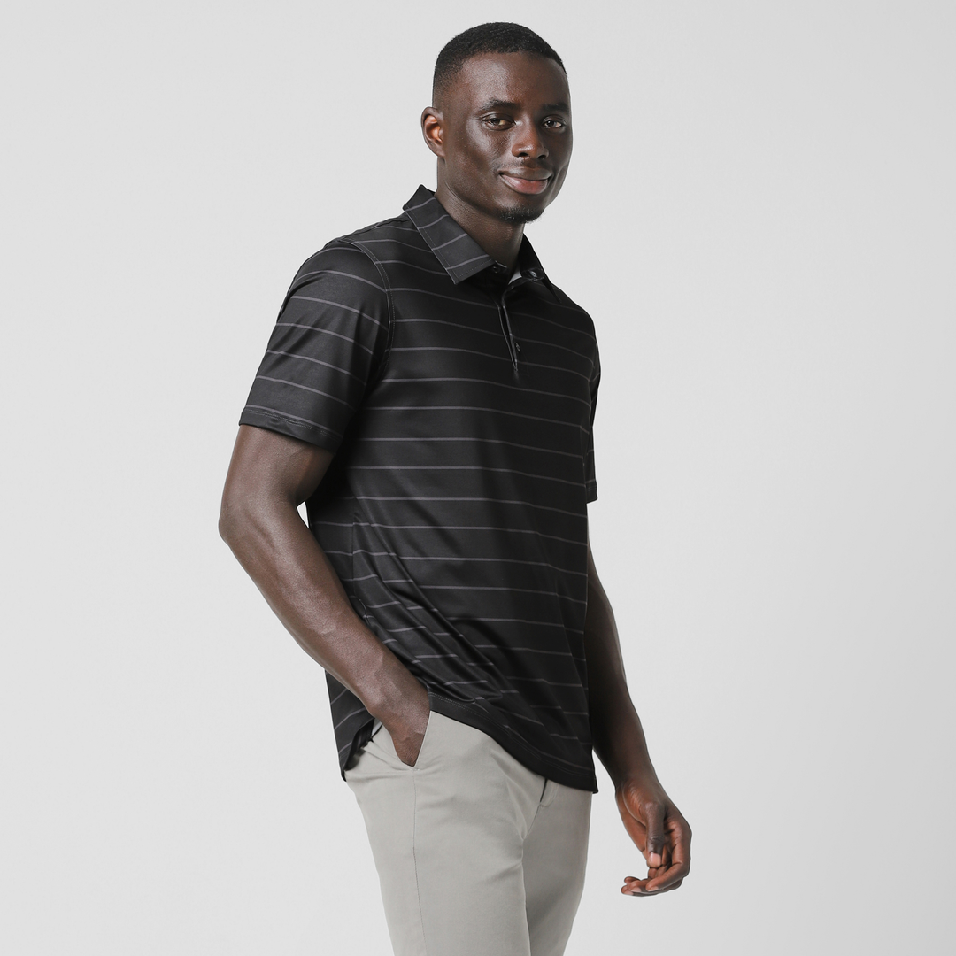 Performance Stripe Polo