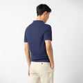 Textured Knit Sweater Polo