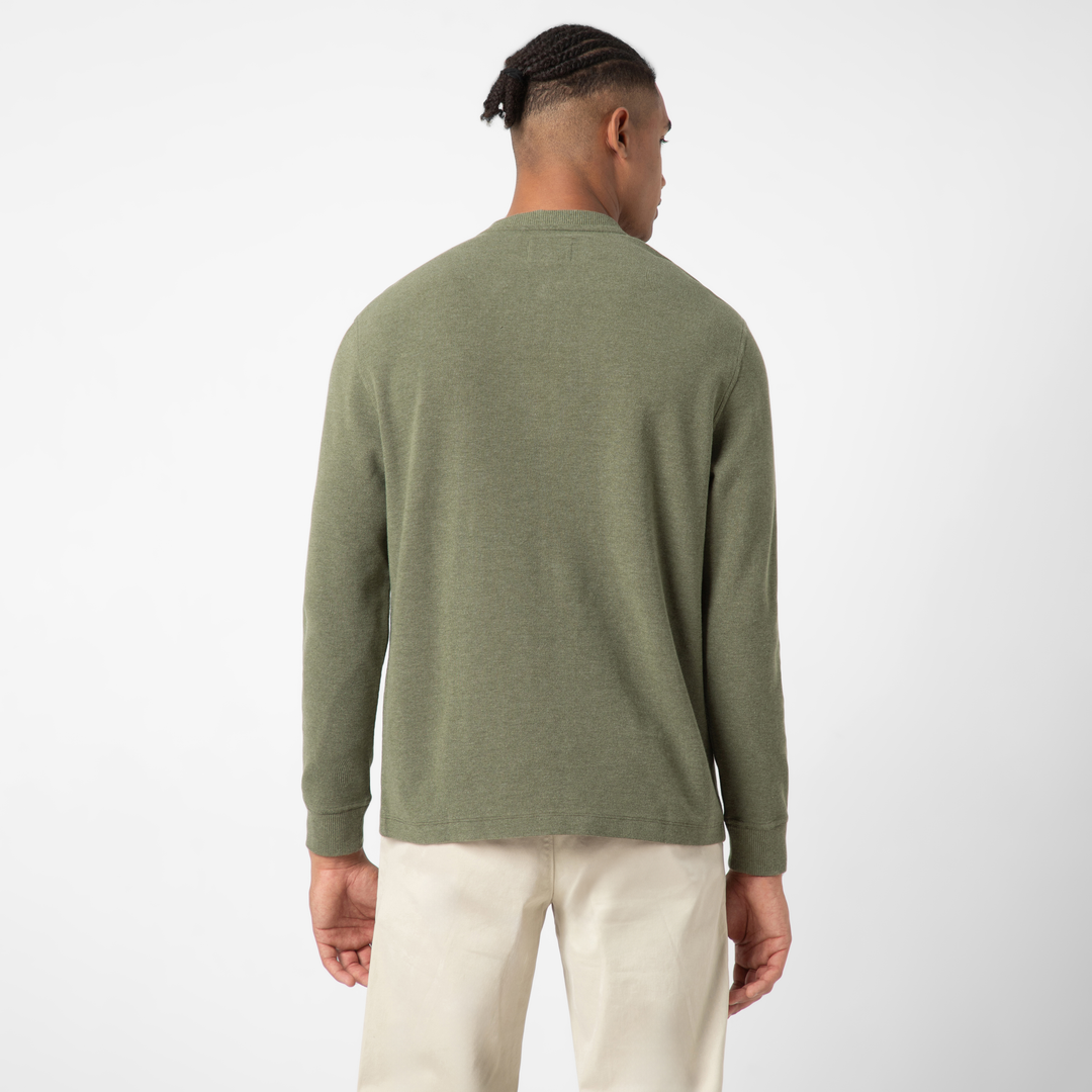 Waffle Knit Henley